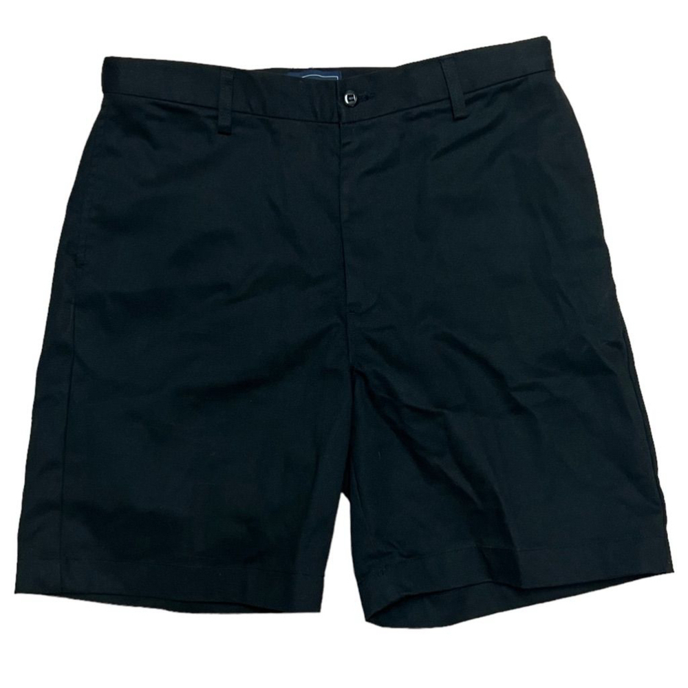 Blue Generation Men's Black Flat Front Chino Shorts Size 32 NWOT